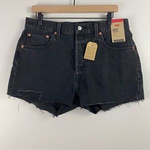 Levi's 501 Black High-Rise Shorts
